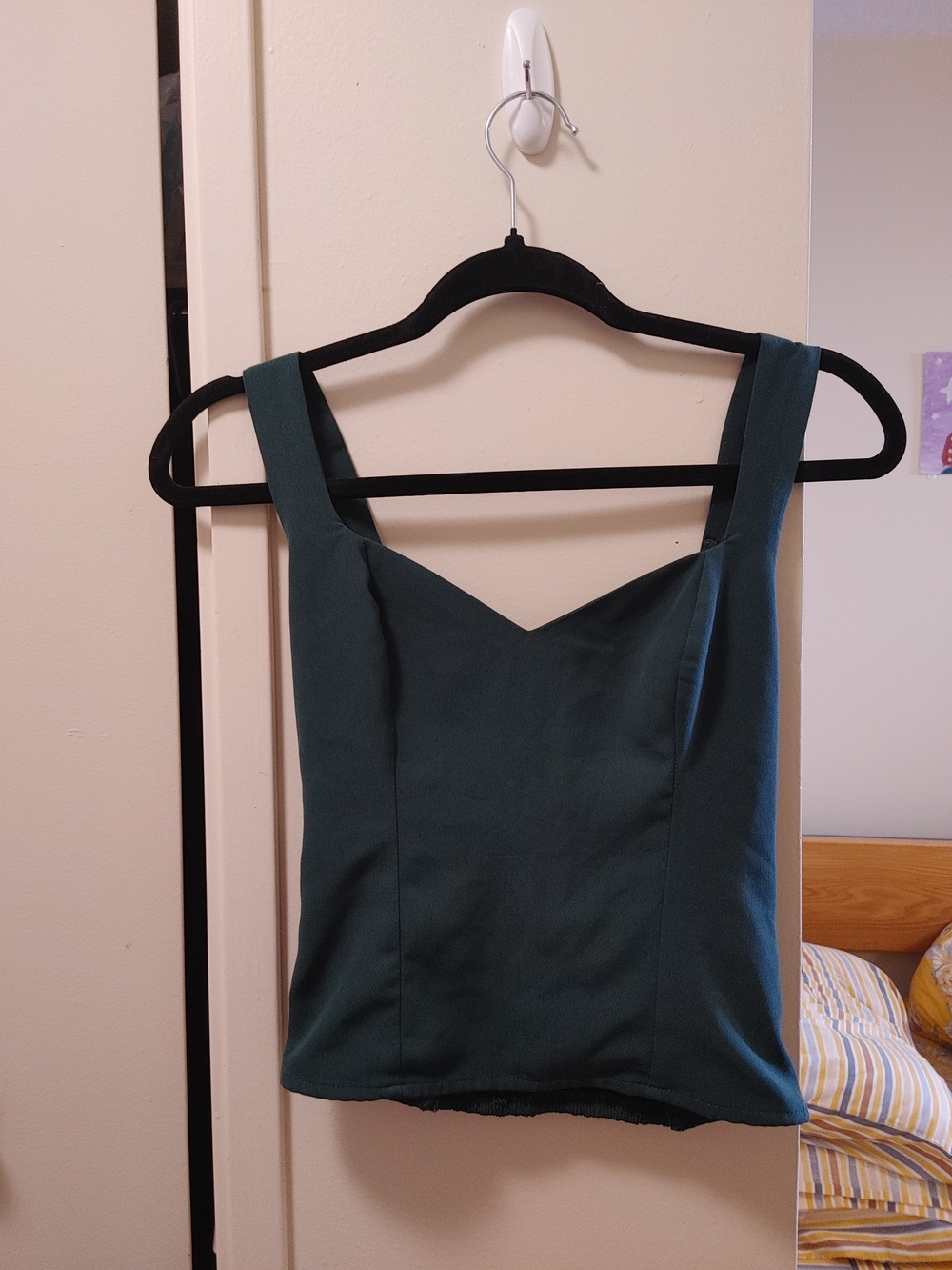 XS Abercrombie & Fitch dark green blouse